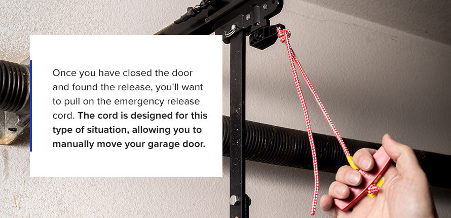 Pull the Emergency Release Cord